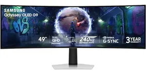 Samsung Odyssey G93SD 49" Dual QHD OLED 240Hz Curved Gaming Monitor