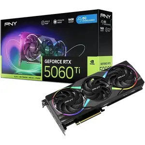 PNY GeForce RTX 5060 Ti 16GB Epic-X RGB Stealth OC Graphics Card