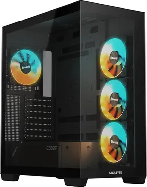 Gigabyte C500 Panoramic Stealth Black Mid Tower PC Gaming Case