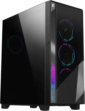 Gigabyte AORUS C500 Glass - Black Mid Tower PC Gaming Case