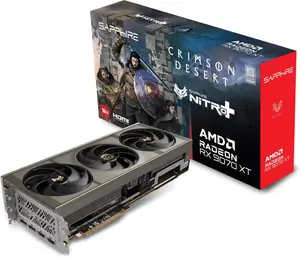 Sapphire NITRO+ AMD Radeon RX 9070 XT OC 16GB Gaming Graphics Card – Crimson Desert Edition