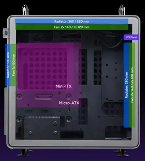 Cooler Master Qube 540 Stardust Iron