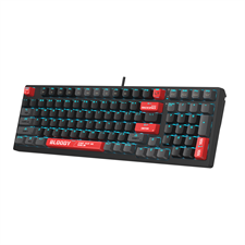 A4Tech Bloody AT98 Mechanical Gaming Keyboard - Alpha Optical Switch - eXact Reset System - 7 RGB Backlit Effects - Stealth Quiet Typing
