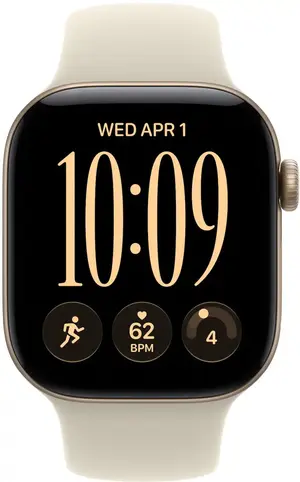 Apple Watch Series 12 (GPS) 42mm Aluminum Case with Sand Sport Band - Dark Bronze, Light Gold, Black, Space Gray