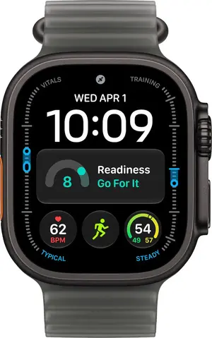 Apple Watch Ultra 4 (GPS + Cellular) 49mm Titanium Case - Natural, Black