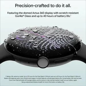 Google Pixel Watch 5 (41mm) - Wi-Fi - Polished Silver Case