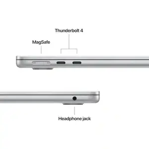 Apple MacBook Air 13 MDH74 Apple M5 Chip, 10 core CPU & 8 core GPU, 16GB Memory, 512GB SSD, 13.6" Liquid Retina Display, macOS, Silver