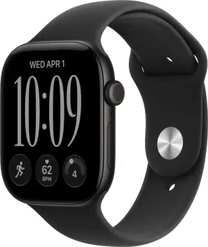 Apple Watch Series 12 (GPS) 46mm Aluminum Case with Sand Sport Band - Dark Bronze, Light Gold, Black, Space Gray