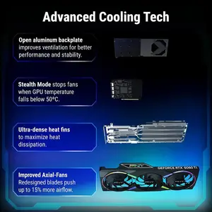 PNY GeForce RTX 5060 Ti 16GB Epic-X RGB Stealth OC Graphics Card