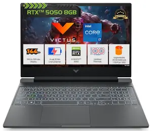 HP Victus 15-FA2309TX Gaming Laptop 13th Gen Core i7-13620H, 24GB DDR5, 1TB SSD, NVIDIA GeForce RTX 5050 8GB, 15.6" FHD, Windows 11 Home, Mica Silver