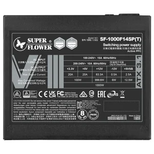 Super Flower Leadex VIII Platinum Pro 1000W 80 Plus Platinum Fully Modular ATX 3.1 Power Supply