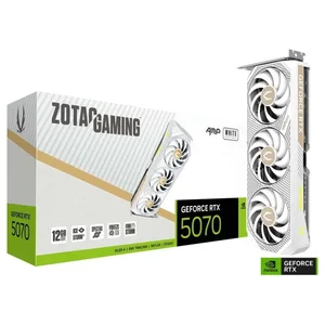 ZOTAC GAMING GeForce RTX 5070 AMP Graphics Card, 12GB GDDR7, White Edition, ZT-B50700FQ-10P