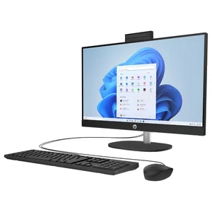 HP All-in-One CR0308NH PC, Intel Core i5-1334U, 8GB DDR4, 512GB SSD, Intel Iris Xe Graphics, 23.8" FHD IPS Display, DOS, Black