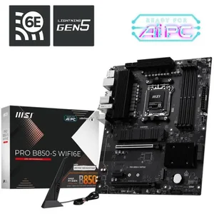 MSI Pro B850-S Wi-Fi 6E DDR5 ATX Gaming Motherboard
