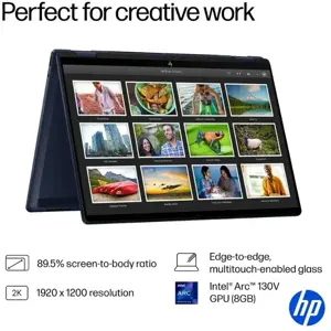 HP Omnibook X Flip X360 14-FM0013DX 2 in 1 Laptop Intel Core Ultra 5 226V, 16GB DDR5, 512GB SSD, Intel Arc 130V Graphics, 14" 2K OLED IPS Touchscreen, Windows 11 Home, Atmospheric Blue