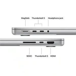 Apple Macbook Pro 14" MGDN4 Apple M5 Pro Chip, 15 core CPU & 16 core GPU, 24GB Memory, 1TB SSD, 14.2" Liquid Retina XDR display, mac OS, Silver