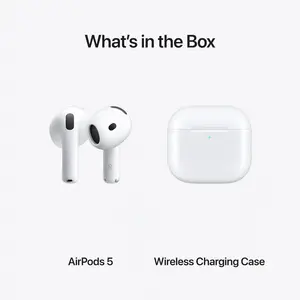Apple AirPods 5 Wireless Earbuds, Active Noise Cancellation with Wireless Charging Case White