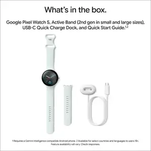 Google Pixel Watch 5 (41mm) - Wi-Fi - Polished Silver Case