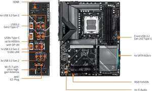 Gigabyte X870E Eagle X3D WiFi 7 AMD AM5 ATX Motherboard