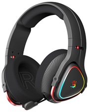 A4tech Bloody MR710 Bluetooth v5.3 + 2.4Ghz Wireless + Wired Multi-Mode RGB Gaming Headphones Compatible with PC/Tablet/Mobile/Android/MAC/PS4,5/Xbox/Switch