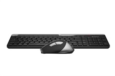 A4tech Fstyler FB2535CS Bluetooth/Wireless Dual Mode Keyboard & Silent Click Mouse Combo Set (Grey) - Easy-Switch up to 4 Devices for Windows, Mac, Chrome OS, Android, iPad, iPhone, Smart TV, Apple TV