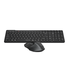 A4Tech Fstyler FB2800C Air2 Bluetooth & 2.4G Wireless Keyboard Mouse Combo Set - Dual Mode Wireless - Quiet Key - Silent Click Mouse - Desk + Air Dual Functions - USB Type-C Rechargeable