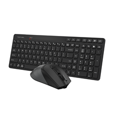A4Tech Fstyler FB2800C Air2 Bluetooth & 2.4G Wireless Keyboard Mouse Combo Set - Dual Mode Wireless - Quiet Key - Silent Click Mouse - Desk + Air Dual Functions - USB Type-C Rechargeable