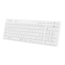 A4Tech Fstyler FBK27C AS Bluetooth & 2.4G Rechargeable Wireless Keyboard - Black/White