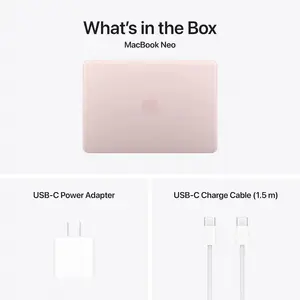 Apple Macbook Neo 13" MHFH4 Apple A18 Pro Chip, 6 core CPU & 5 core GPU, 8GB Memory, 256GB SSD, 13" Liquid Retina display, mac OS, Blush