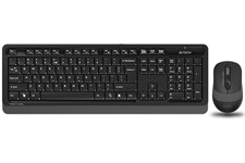 A4tech Fstyler FG1010S Wireless Keyboard & Silent Click Mouse Set - Grey/White