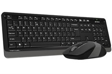 A4tech Fstyler FG1010S Wireless Keyboard & Silent Click Mouse Set - Grey/White