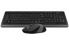A4tech Fstyler FG1010S Wireless Keyboard & Silent Click Mouse Set - Grey/White