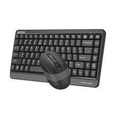 A4tech Fstyler FGS1110Q 2.4G Quiet Key Wireless Keyboard and Silent Click Mouse - Grey
