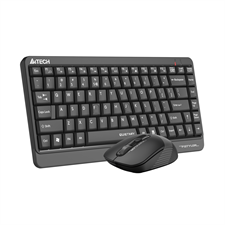 A4tech Fstyler FGS1110Q 2.4G Quiet Key Wireless Keyboard and Silent Click Mouse - Grey