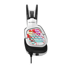 A4Tech Bloody G565 Virtual 7.1 Surround Sound RGB USB Gaming Headphone - Energy White - Compatible with PC, Laptop, PS4, PS5