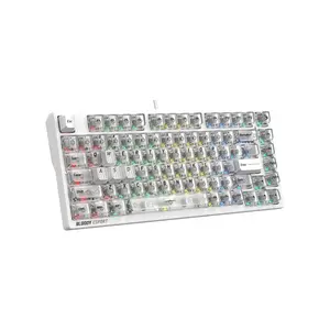 Bloody MS76 Magnetic Switch Gaming Keyboard - Bloody MS Magnetic Hall-Effect Switch - Stealth Quiet Typing - 4 WASD Gaming PBT Keycaps