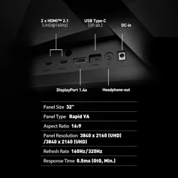 MSI MPG 321CUPDF 32″ Curved WQHD 165Hz Gaming Monitor