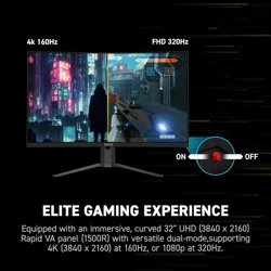 MSI MPG 321CUPDF 32″ Curved WQHD 165Hz Gaming Monitor
