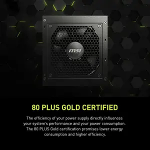 MSI MAG A850GL PCIe5 850W 80 PLUS Gold Fully Modular Power Supply