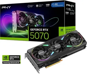 PNY GeForce RTX 5070 OC RGB 12GB GDDR7 Graphics Card