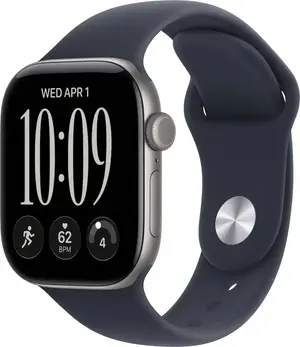 Apple Watch Series 12 (GPS) 42mm Aluminum Case with Sand Sport Band - Dark Bronze, Light Gold, Black, Space Gray