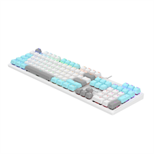 A4tech Bloody S510R Mechanical Switch RGB USB Gaming Keyboard - Icy White (Red Switch)