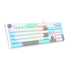 A4tech Bloody S510R Mechanical Switch RGB USB Gaming Keyboard - Icy White (Red Switch)
