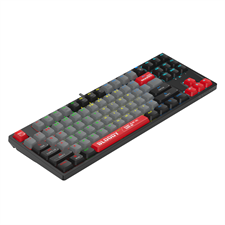 A4Tech Bloody S87 TenKeyLess RGB Mechanical Switch Hot Swappable Gaming Keyboard 75% (87 Keys) Compact Style (BLMS Red Plus Switch: Linear, Light & Smooth) -  Energy Red/Energy White