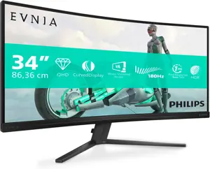 Philips 34M2C3500L 34" Fast VA WQHD 180Hz Curved Gaming Monitor