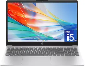HP 15-FD0154WM Laptop 13th Gen Core i5-1334U, 8GB DDR4, 512GB SSD, Intel Iris Xe Graphics, 15.6" FHD Touch Screen, Windows 11 Home, Silver