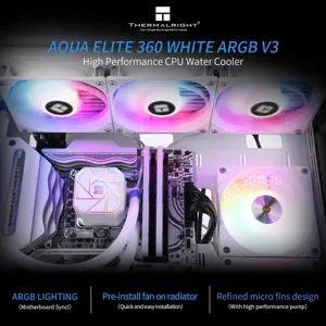 Thermalright Aqua Elite 240 V3 ARGB Liquid CPU Cooler – Black