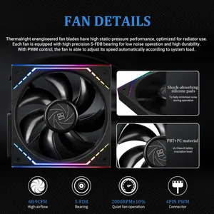Thermalright Levita Vision 360 ARGB AIO CPU Cooler - Black