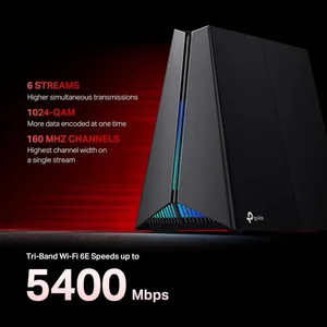 TP‑Link Archer GXE75 AXE5400 Tri‑Band Wi‑Fi 6E Gaming Router
