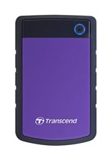 Transcend StoreJet® 25H3 4TB USB 3.0 Portable Hard Drive - Purple & Blue